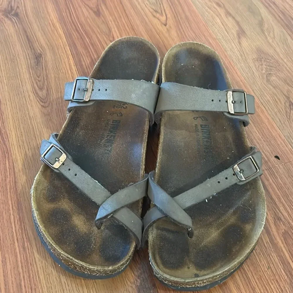 Birkenstock Mayari brown sandals, size 42 color Habana 11 women 9 men